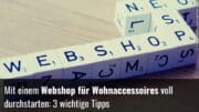 Webshop Wohnaccessoire